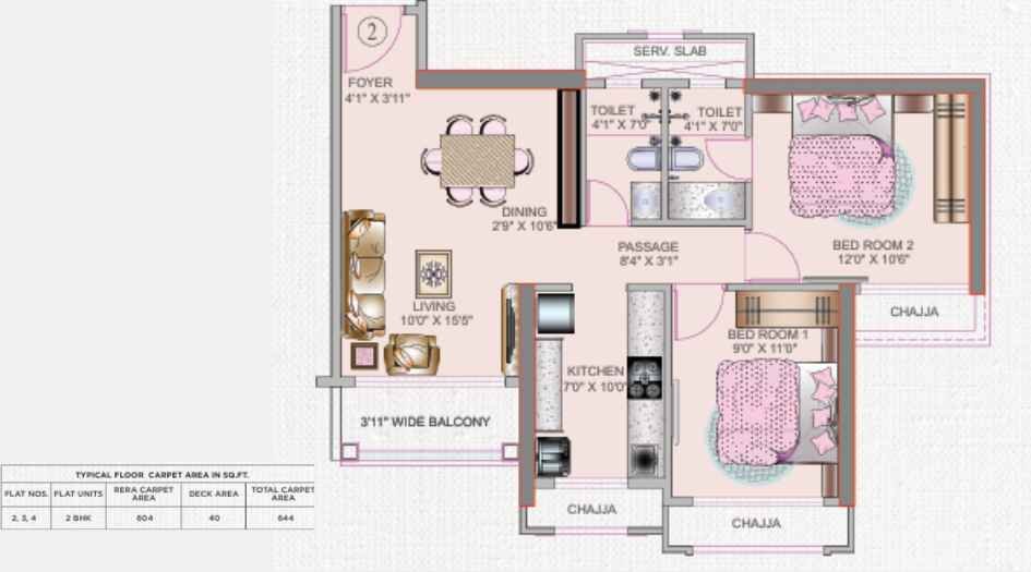 Tharwani-Palladian-2-BHK-604-Sqft